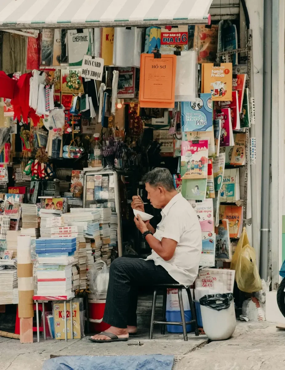 Hanoi ulica prodavač