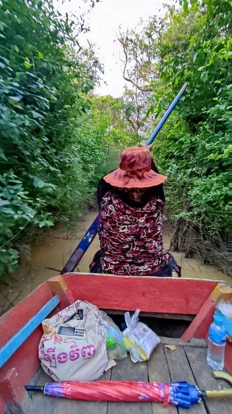 Tonle Sap vožnja šumom mangrova